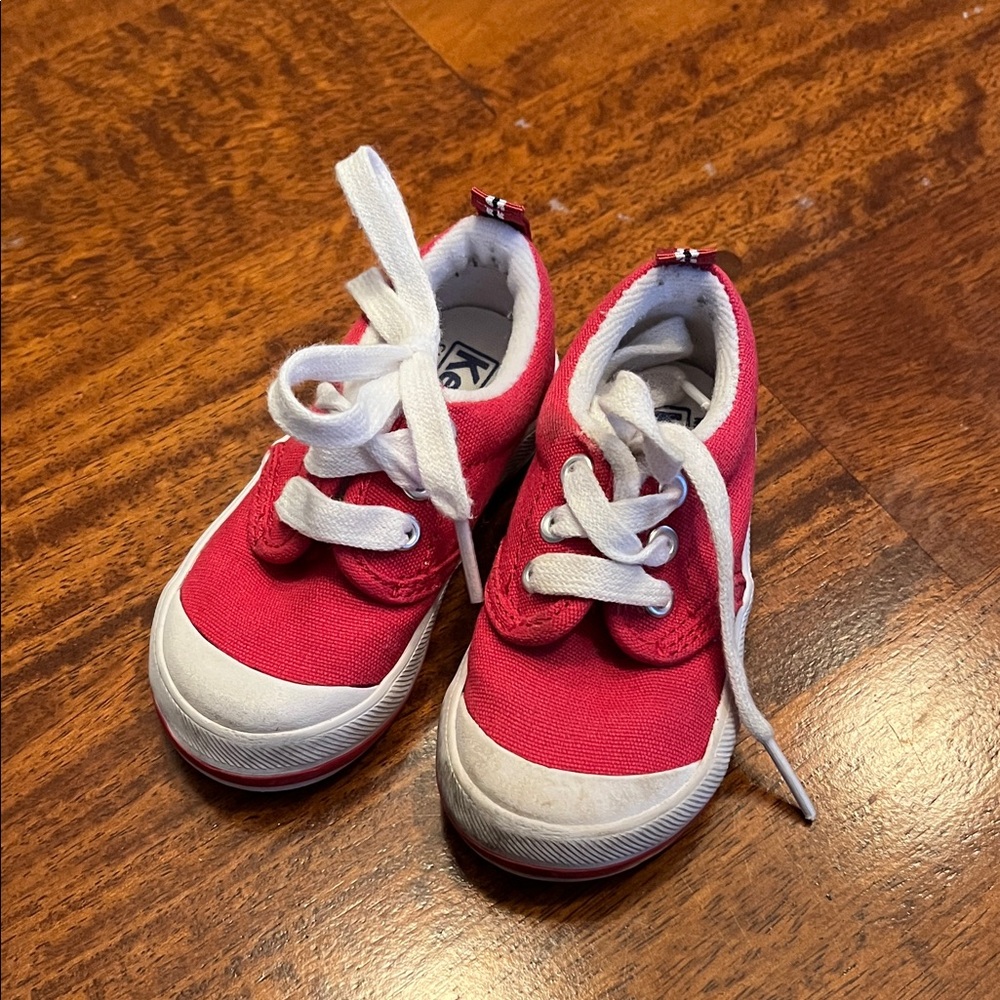 Keds Kids Red Canvas Sneakers 4.5